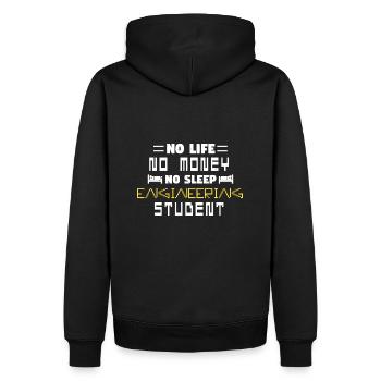 Ingénieur étudiant en ingénierie - Sweat à capuche Premium bio Homme - noir - Dos - Nico (187cm)