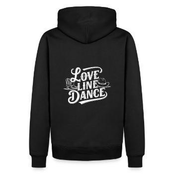 Line Dancing Country Dance - Line Dance Tanzen - Men’s Premium Organic Hoodie - black - Back - Nico (187cm)