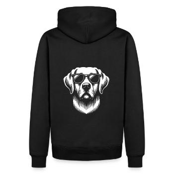 Labrador Retriever Loyauté Ami de la famille - Sweat à capuche Premium bio Homme - noir - Dos - Nico (187cm)