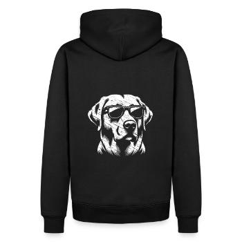 Labrador Retriever Loyauté Ami de la famille - Sweat à capuche Premium bio Homme - noir - Dos - Nico (187cm)