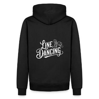 Line Dancing Country Dance - Line Dance Tanzen - Männer Premium Bio Hoodie - Schwarz - Hinten - Nico (187cm)