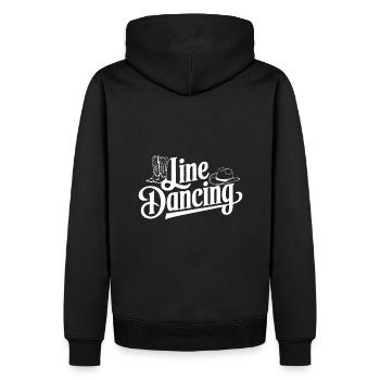 Line Dancing Country Dance - Line Dance Tanzen - Männer Premium Bio Hoodie - Schwarz - Hinten - Nico (187cm)
