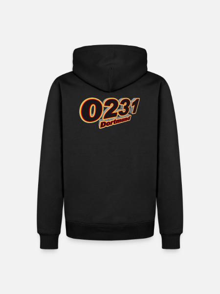 0231 Dortmund - Men’s Premium Organic Hoodie - black