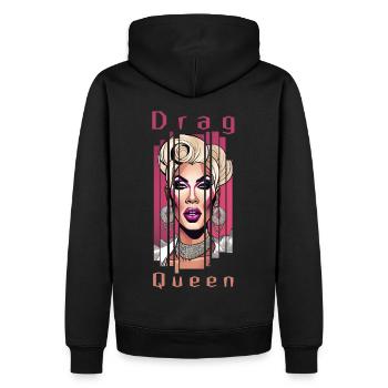 Drag Queen - Sweat à capuche Premium bio Homme - noir - Dos - Nico (187cm)