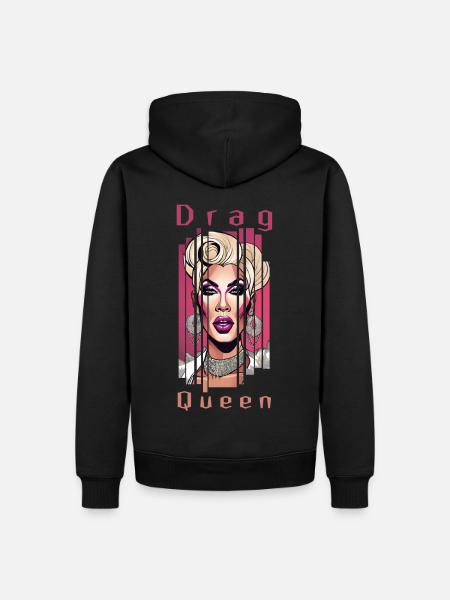 Drag Queen - Sweat à capuche Premium bio Homme - noir