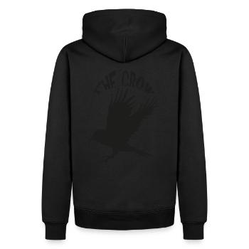Corbeau, corbeau - Sweat à capuche Premium bio Homme - noir - Dos - Nico (187cm)