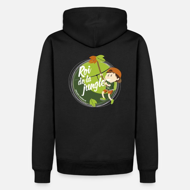 Roi de la jungle - Sweat à capuche Premium bio Homme - noir