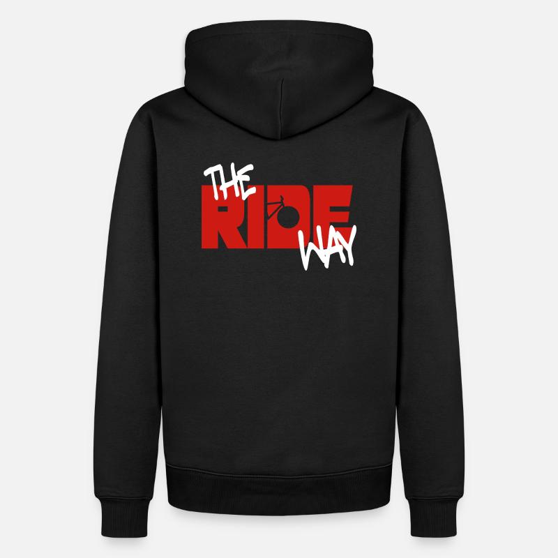 Le Ride Way - blanc - Sweat à capuche Premium bio Homme - noir