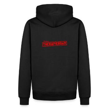 Nicht therapierbar Psychiatrie Sprüche Geschenk - Männer Premium Bio Hoodie - Schwarz - Hinten - Nico (187cm)