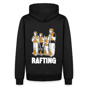 Tenue d’équipe de rafting pour les équipes de navigation de montagne - Sweat à capuche Premium bio Homme - noir - Dos - Nico (187cm)