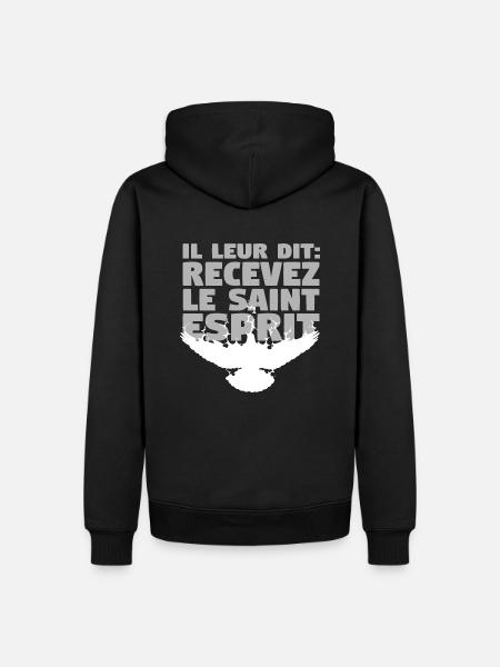 Receive Comforter - English - Men’s Premium Organic Hoodie - black