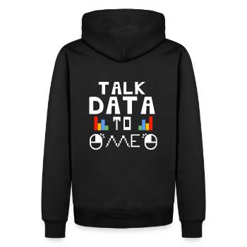 Programmierer Informatiker Shirt - Männer Premium Bio Hoodie - Schwarz - Hinten - Nico (187cm)