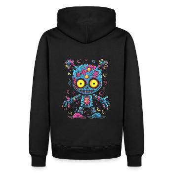 Fashion with Voodoo Poppet for your style - Men’s Premium Organic Hoodie - black - Back - Nico (187cm)