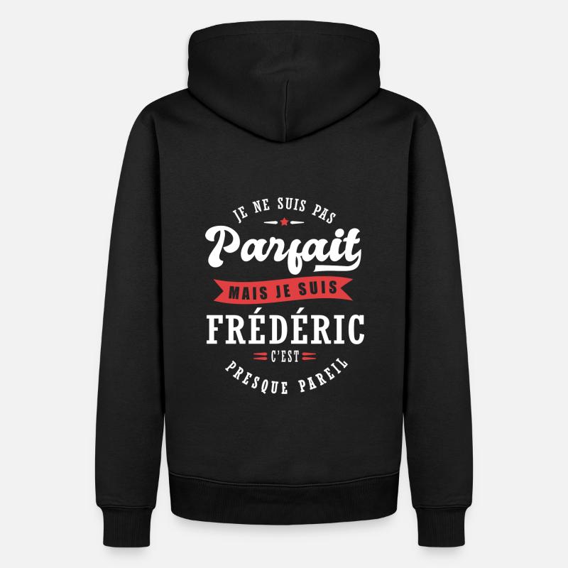 Frédéric Parfait Cadeau prenom frederic - Sweat à capuche Premium bio Homme - noir