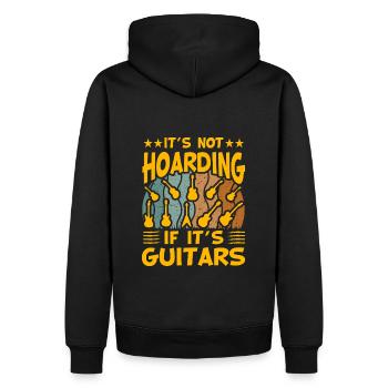 Ce n’est pas de la thésaurisation si ce sont des guitares - Sweat à capuche Premium bio Homme - noir - Dos - Nico (187cm)