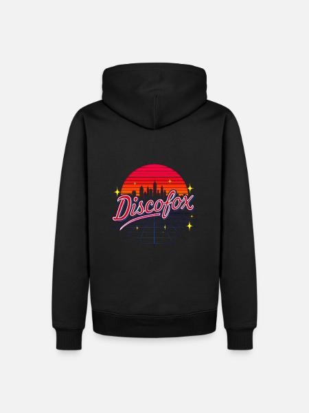 Discofox - Sweat à capuche Premium bio Homme - noir