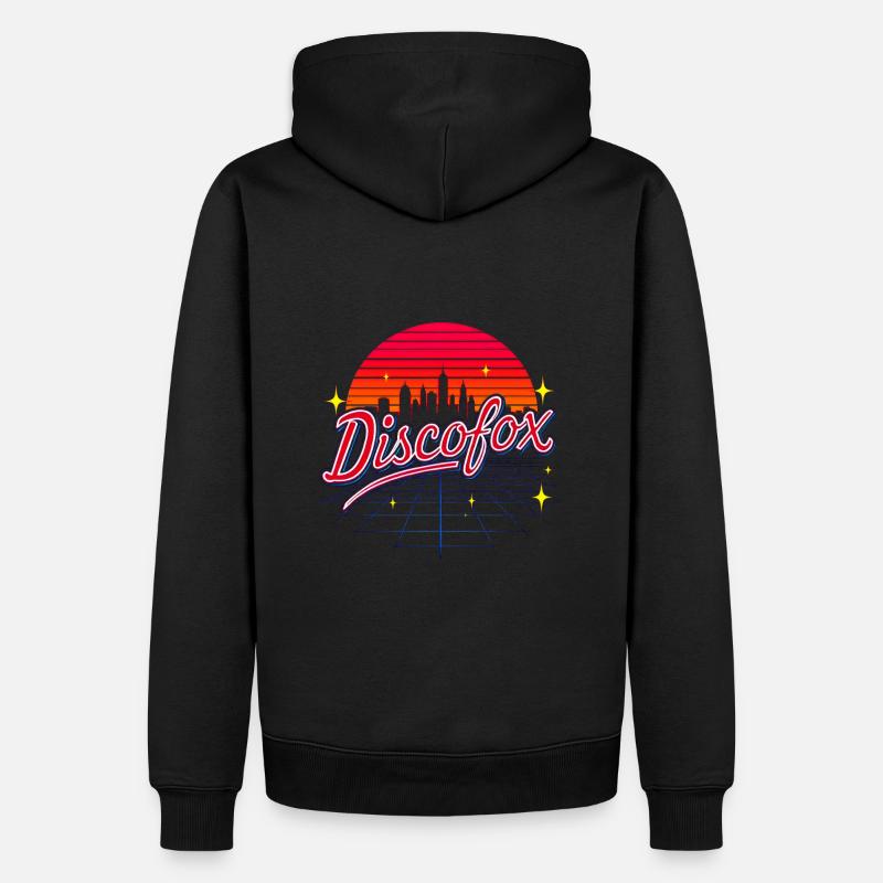 Discofox - Sweat à capuche Premium bio Homme - noir