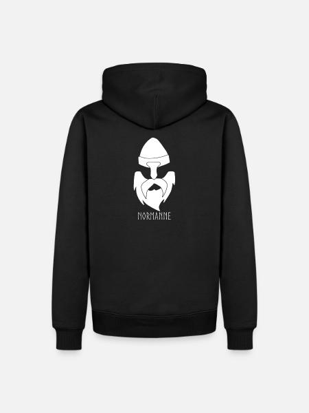 Norman - Men’s Premium Organic Hoodie - black