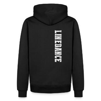Linedance Line Dance Paartanz Westerntanz Geschenk - Männer Premium Bio Hoodie - Schwarz - Hinten - Nico (187cm)