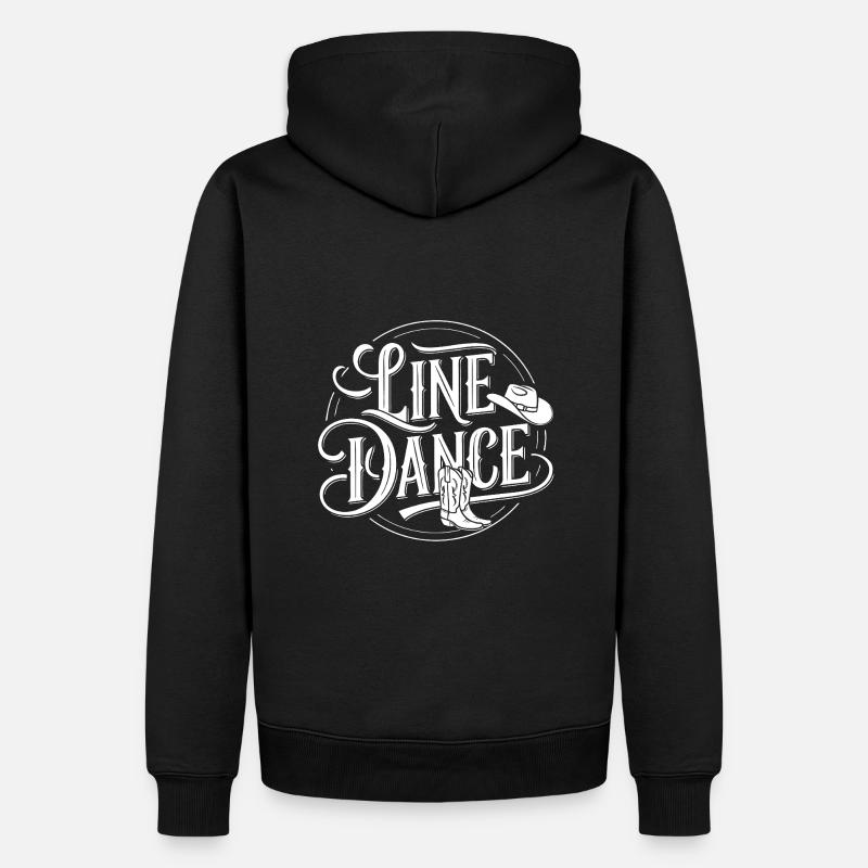 Conception de danse en ligne pour danseurs et groupe de danse - Sweat à capuche Premium bio Homme - noir