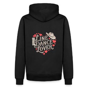 Conception de danse en ligne pour danseurs et groupe de danse - Sweat à capuche Premium bio Homme - noir - Dos - Nico (187cm)