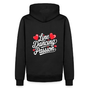 Line Dancing Country Dance - Line Dance Tanzen - Männer Premium Bio Hoodie - Schwarz - Hinten - Nico (187cm)