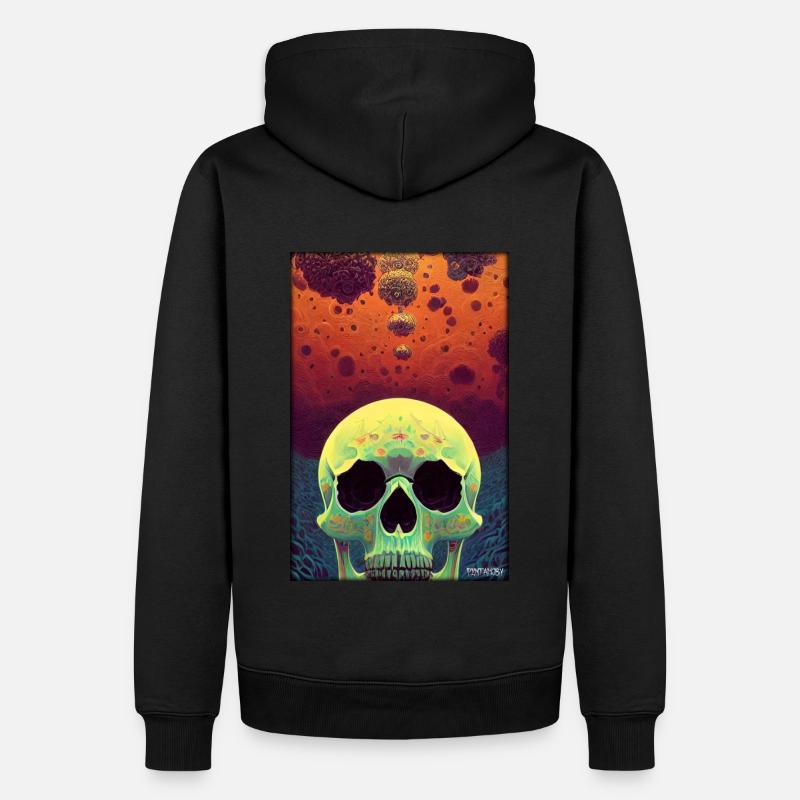 Crâne de Psy Goa - Sweat à capuche Premium bio Homme - noir
