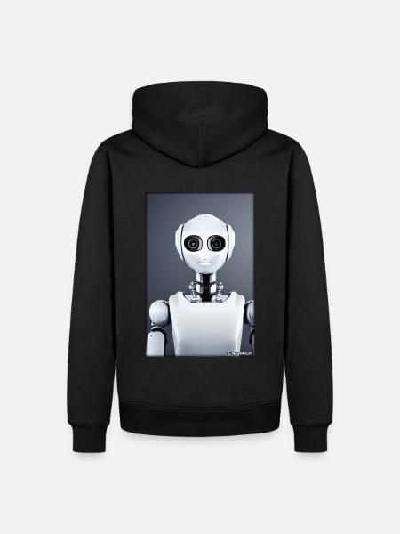 Robot Future Technology Science Android - Men’s Premium Organic Hoodie - black