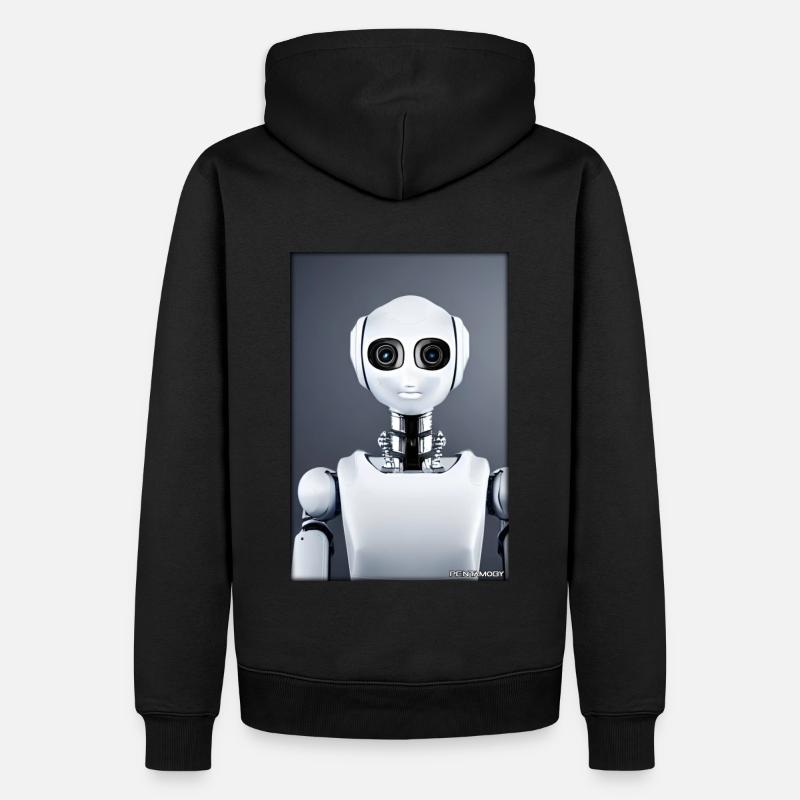Robot Future Technology Science Android - Sweat à capuche Premium bio Homme - noir