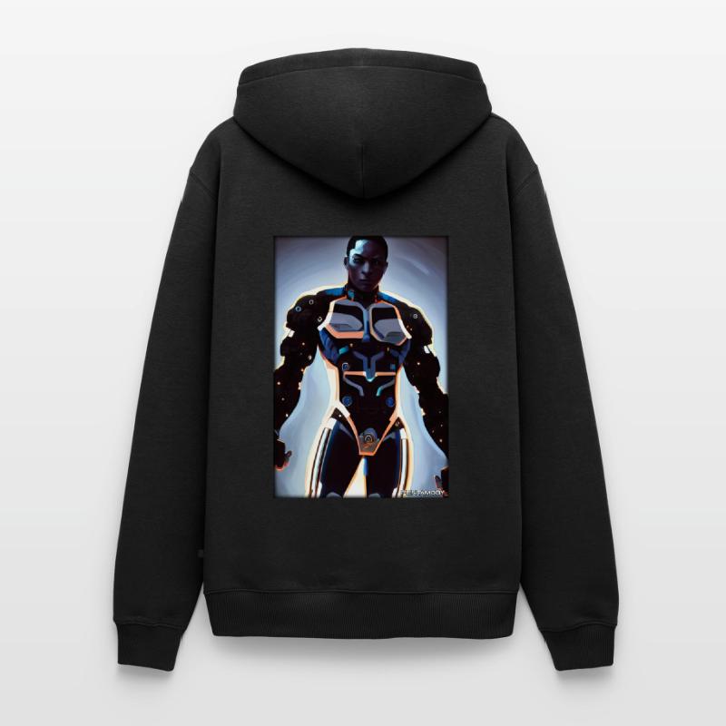 Cyborg Man Future Sci-Fi Machine Technology Sweat à capuche Premium bio Homme