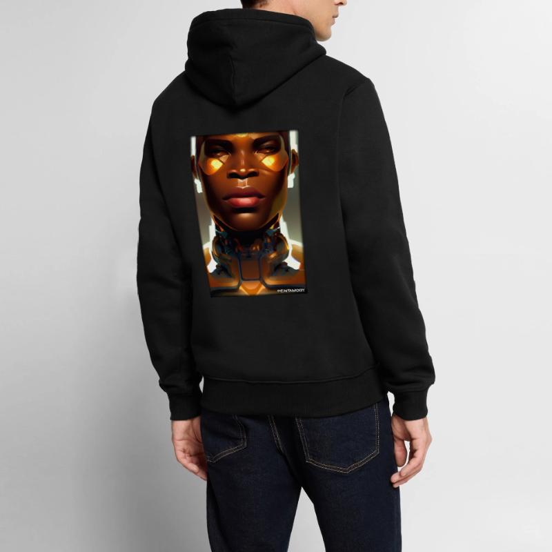 Cyborg Man Future Sci-Fi Machine Technology Sweat à capuche Premium bio Homme