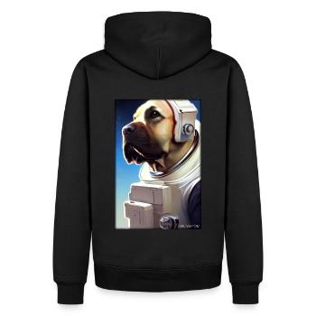 Dog Pet Astronaut Future Sci-Fi Technology - Sweat à capuche Premium bio Homme - noir - Dos - Nico (187cm)