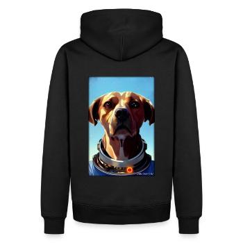 Dog Pet Astronaut Future Sci-Fi Technology - Sweat à capuche Premium bio Homme - noir - Dos - Nico (187cm)