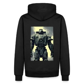 Kampfbot Robot Super Soldier Machine Warrior - Men’s Premium Organic Hoodie - black - Back - Nico (187cm)