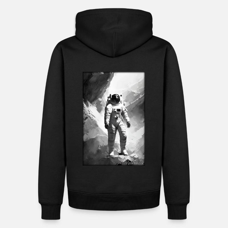 Technologie de science-fiction Astronaut Future - Sweat à capuche Premium bio Homme - noir