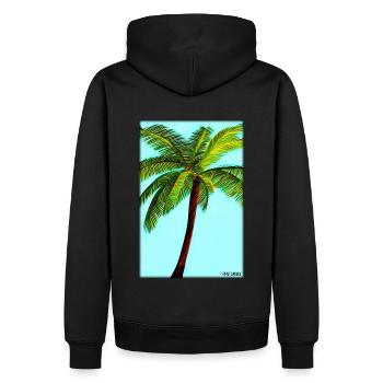 Palm Beach Holiday Summer Sun Sea Travel Holidays - Sweat à capuche Premium bio Homme - noir - Dos - Nico (187cm)