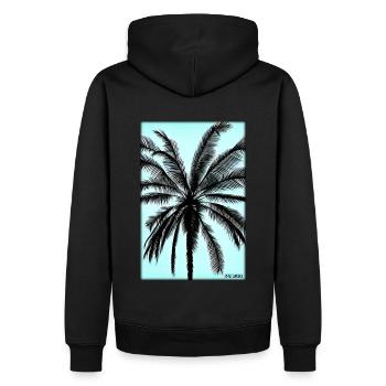 Palm Beach Holiday Summer Sun Sea Travel Holidays - Sweat à capuche Premium bio Homme - noir - Dos - Nico (187cm)