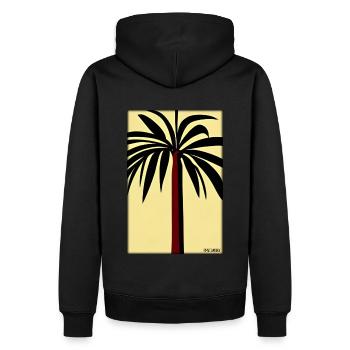 Palm Beach Holiday Summer Sun Sea Travel Holidays - Sweat à capuche Premium bio Homme - noir - Dos - Nico (187cm)