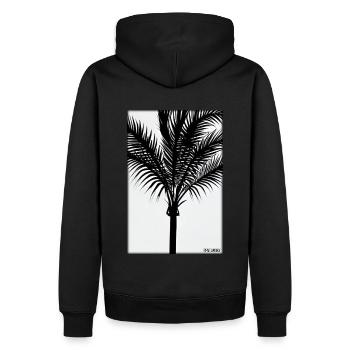 Palm Beach Holiday Summer Sun Sea Travel Holidays - Sweat à capuche Premium bio Homme - noir - Dos - Nico (187cm)