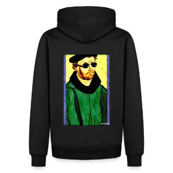 Martin Luther Sunglasses Religion Church - Sweat à capuche Premium bio Homme - noir - Dos - Nico (187cm)