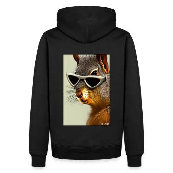 Squirrel Sunglasses Wildlife Forest Animal Forest - Men’s Premium Organic Hoodie - black - Back - Nico (187cm)