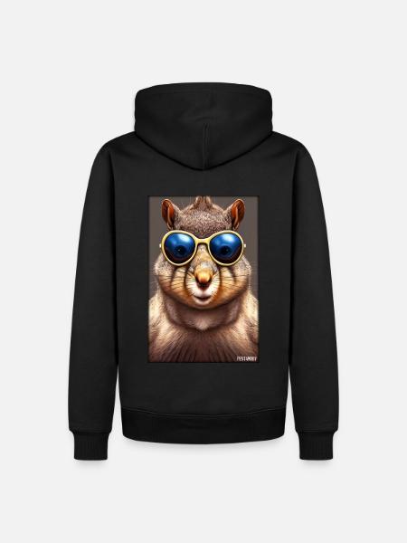 Egern solbriller Wildlife Forest Animal Forest - Herre Premium økologisk hoodie - sort