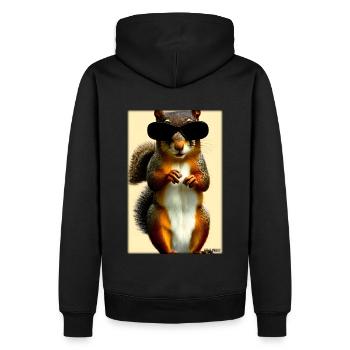 Squirrel Sunglasses Wildlife Forest Animal Forest - Men’s Premium Organic Hoodie - black - Back - Nico (187cm)