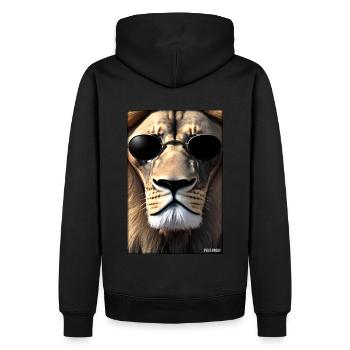 Lunettes de soleil Lion Big Cat Animal sauvage Tête de lion - Sweat à capuche Premium bio Homme - noir - Dos - Nico (187cm)