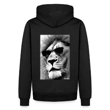 Lunettes de soleil Lion Big Cat Animal sauvage Tête de lion - Sweat à capuche Premium bio Homme - noir - Dos - Nico (187cm)