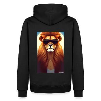 Lunettes de soleil Lion Big Cat Animal sauvage Tête de lion - Sweat à capuche Premium bio Homme - noir - Dos - Nico (187cm)