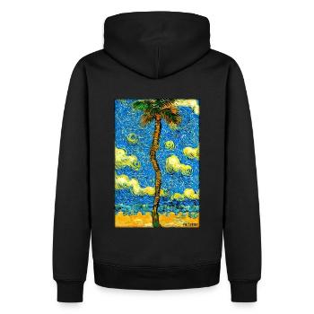 Palm Beach Holiday Summer Sun Sea Travel Holidays - Sweat à capuche Premium bio Homme - noir - Dos - Nico (187cm)