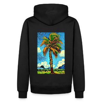 Palm Beach Holiday Summer Sun Sea Travel Holidays - Sweat à capuche Premium bio Homme - noir - Dos - Nico (187cm)