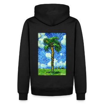 Palm Beach Holiday Summer Sun Sea Travel Holidays - Sweat à capuche Premium bio Homme - noir - Dos - Nico (187cm)