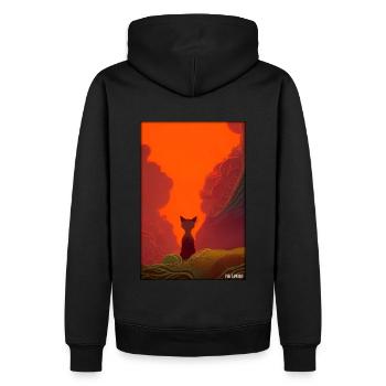 Fuchs Tierwelt Waldtier Tiere Wildnis - Männer Premium Bio Hoodie - Schwarz - Hinten - Nico (187cm)